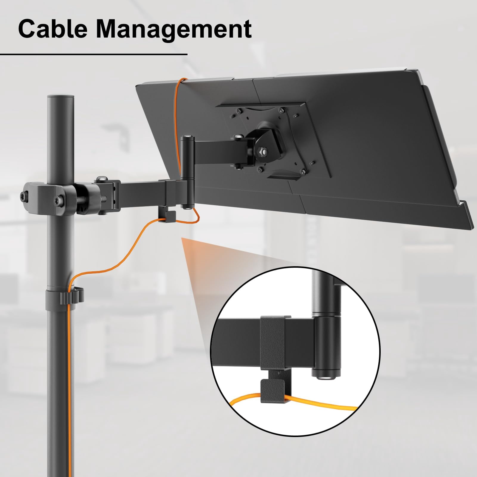 PUTORSEN Keyboard Tray for Pole Mounting