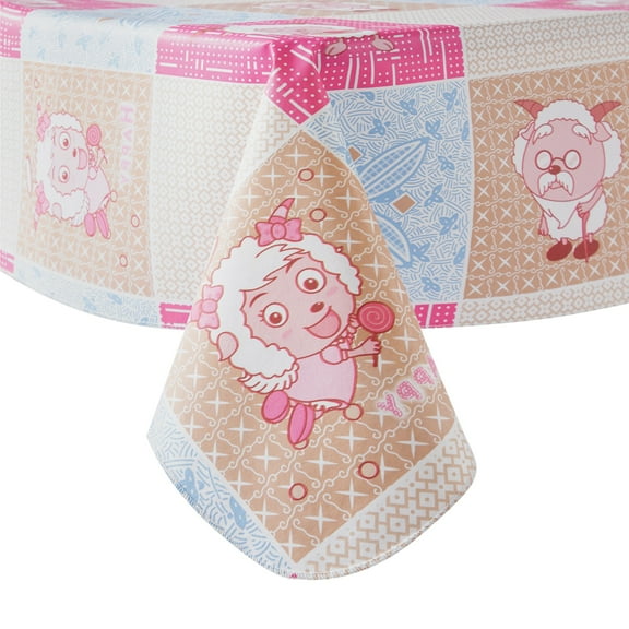 Ray Star Vinyl Tablecloths 52x70 Spring Tablecloth Plastic Picnic Outdoor and Camping Waterproof Oilcloth Table Cover for Rectangle Tables