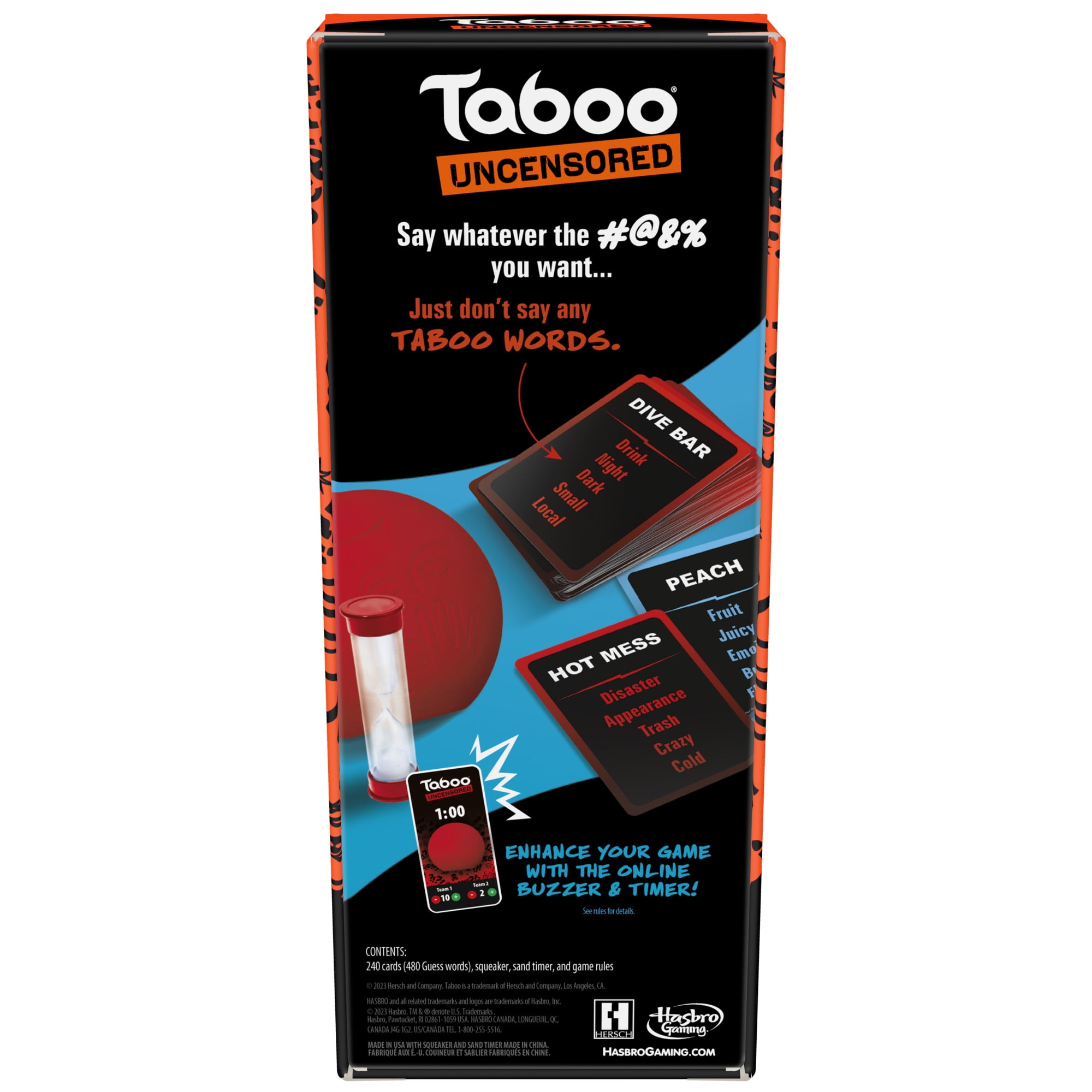 Taboo Uncensored Party Game for Adults Only, Hilarious Adult Party Board Games, Ages 17+