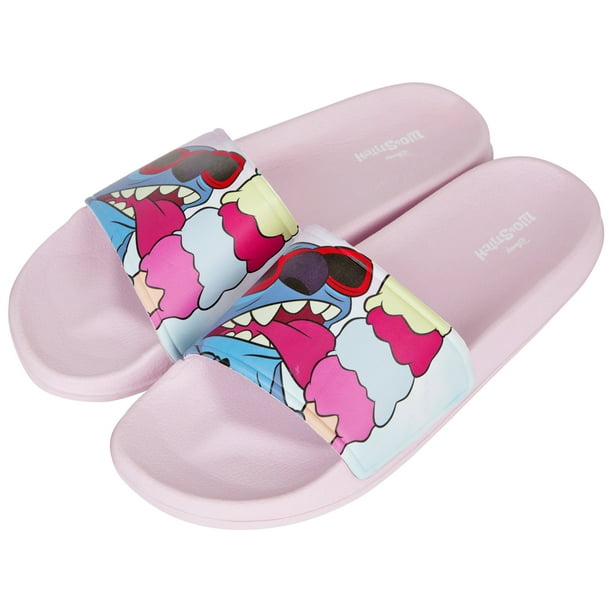 Disney Lilo and Stitch Summer Treat Women's Flip Flop Slides-Size