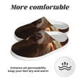 thumbnail image 6 of Balery Sunset Sunflower Small Cow Pattern Women's Fuzzy Memory Foam Slippers Fluffy Winter House Shoes Indoor and Outdoor-40/41, 6 of 7