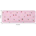 thumbnail image 7 of Red Strawberry Plants Flower Pink Pattern Kitchen Rug Mat,Kitchen Runner Rugs Non Skid Washable,Decorative Kitchen Floor Mats for Kitchen,Sink,Laundry,17"x47.2", 7 of 7