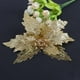 thumbnail image 4 of Flores artificiales huecas Decoración de árboles de Navidad para el hogar (Oro) Likrtyny Para estrenar, 4 of 6