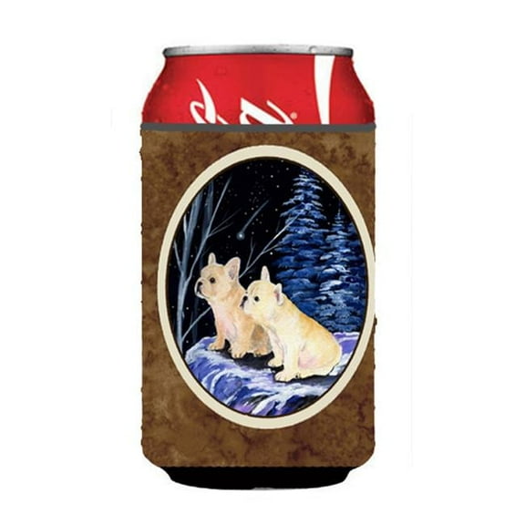 Starry Night French Bulldog Can Or bottle sleeve Hugger