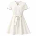 thumbnail image 1 of Vestido George para Mujer, Manga Corta Blanco Talla Eg, 1 of 4