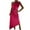 Red, variant on XWSHYW Holiday Dresses for Women Sexy Sleeveless Loose Fit Beach Long Dress Fashion Solid Color Crew Neck Holiday Party Dresses