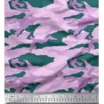 thumbnail image 1 of Soimoi Crepe Silk Fabric Two Tone Camouflage Fabric Prints By Yard 42 Inch Wide, 1 of 1