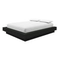 thumbnail image 2 of Nexera Marconi King Size Platform Wood Bed Frame, Black Oak, 2 of 7