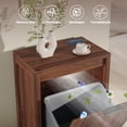 thumbnail image 3 of Conate Kitchen Tilt Out Trash Can Cabinet, Farmhouse 13 Gallon Hidden Garbage Bin Storage Cabinet with Odor Control, Brown, 3 of 6