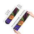 thumbnail image 4 of Fuzoiu Multicolored Beautiful Flower1 Print Adult Socks, Crew Moisture-wicking Socks, Unisex Cushion Crew Socks,Casual Sports Ankle Socks, 4 of 7