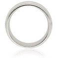thumbnail image 3 of 925 Sterling Silver 8mm Comfort Fit Double Milgrain Plain Classic Wedding Band Ring, 3 of 8