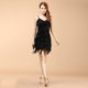 thumbnail image 2 of Guardurnaity Vestido de baile latino Rumba para mujer, traje de salón con borlas, flecos de lentejuelas Vestidos negro Guardurnaity FS10161-02, 2 of 6