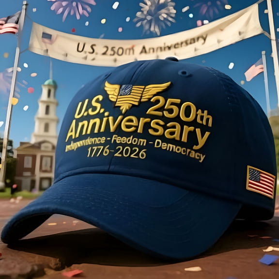 TELOLY 250th Anniversary US Military Baseball Cap, Embroidered Marine Corps/Army Hat, Patriotic Independence Day Gift
