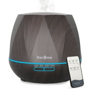 550ml Essential Oil Diffuser, Daroma Upgraded Remote Control 6 in 1 Aromatherapy Ultrasonic Cool Mist Humidifier, 7 Color Changing Mood Lights & Waterless Auto-Off for Home Office Gift,