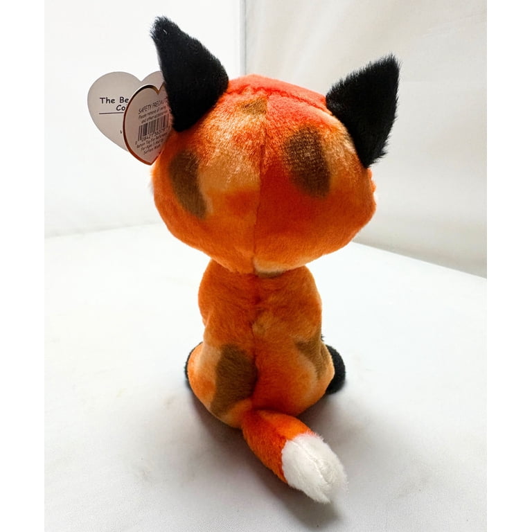 Ty, Beanie Boos Plush, Meadow the Fox, 6 inch, Glitter Eyes