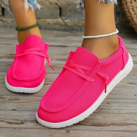 

Womens Fashionable Solid Color Loafers - Slip-On Comfort with Soft Sole & Lightweight Design - Durable Breathable Casual Shoes for Everyday Effortless Style - Low-Top Versatile for Any Occasion