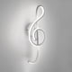 thumbnail image 5 of Lámpara De Pared Lámpara de pared con nota musical LED, luz nocturna en espiral para cabecera (luz blanca) (blanco), 5 of 5