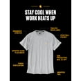 thumbnail image 3 of Carhartt Men's Force Relaxed Midweight Logo Pocket Work T-Shirt Bright Green Medium, 3 of 7