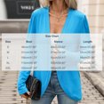 thumbnail image 3 of NTACZA Thin Women Cardigan Lightweight Cardigan Open Front Casual Dressy Knit Loose Coats Office Wear Blue, 3 of 8