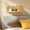 Q, variant on Natural Wood Rainbow Arch Wall Mount Storage Shelf, 2-Piece Floating Wall Organizer, Minimalist Wooden Display Rack for Bedroom Bathroom Nursery Small Decor Storage C