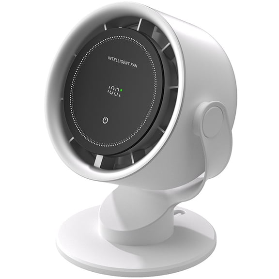 5” White Turbo Force Power Table Fan, Air Circulation Power, 3 Speed, 90° Pivot, 100 Speed Circulating Wall Mounted Fan, Affordable Circulation Fan