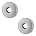 thumbnail image 1 of BathAce Brida de brazo de ducha de acero inoxidable de repuesto para pared/placa de escudo para tubo de brazo de cabezal de ducha estándar universal (redondo, no dividido, 2 paquetes con acabado croma, 1 of 6