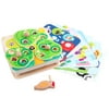 Bird Catching Insect Game Toy Children's Educational Toy Kids Gift with Eight Pattern Cards for Children Backyard Home Indoor