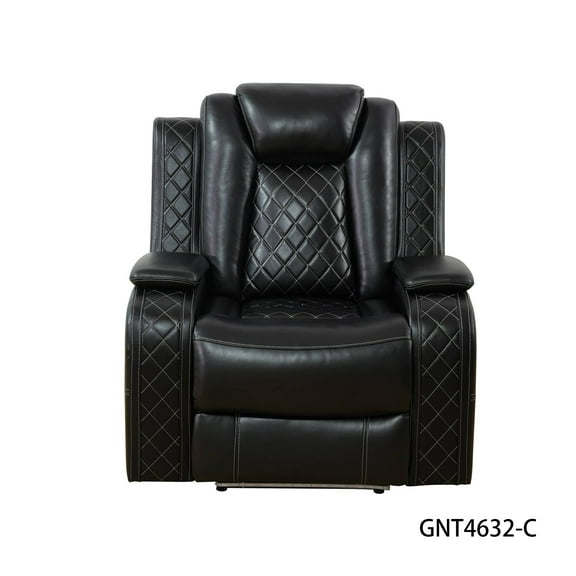 Multifunction Power Leather Recliners with Home Theater Seating Oversized Recliner Chair