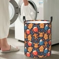 thumbnail image 5 of Fotbe Snowman house leaf Pattern Laundry Basket with Handles, Waterproof Large Laundry Hamper, Wash Bag for Corner Dorm, Rolling Laundry Basket with Handles-Medium, 5 of 6