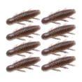 thumbnail image 1 of Kit de Señuelos de Pesca blando, herramientas de aparejos de pesca para lubina, Walleye, Señuelos de Pesca artificiales de Río, accesorios de pesca, 8 Marrón, 1 of 8
