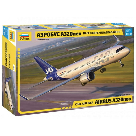 Zvezda 1:444 Airbus A-320 Neo Model Kit