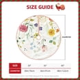 thumbnail image 2 of Salouo Wildflowers Christmas Tree Skirt 48" Farmhouse Christmas Decorations Snowman Xmas Tree Skirt Tree Mat for Holiday Party Decor, 2 of 8