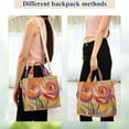 thumbnail image 4 of FORMRS Womens Corduroy Tote Bag Crossbody Shoulder Handbag with Pocket, Purple Abstract Floral, 4 of 7
