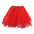 thumbnail image 6 of Tiqkatyck Mardi Gras Pleated Skirts for Women Clearance, Womens Fashion Solid Party Fashion Skirt Tutu Birthday Cake Skirt Puffy Skirt Holiday Skirts for Women, Skirts for Women Red, 6 of 8