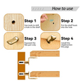 thumbnail image 6 of 100Pcs Shelf Pegs for Shelves, 4 Styles Pins Kitchen Cabinet Pegs,Shelf Holders Pegs, Bookshelf Silver By PULMCheerger, 6 of 7