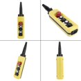 thumbnail image 3 of Lifting Pendant Controller for Hoist and Crane,Hoist Crane Push Button Switch,Hoist Crane Wireless Remote Controller Including Emergency Stop,4 Buttons, 3 of 5