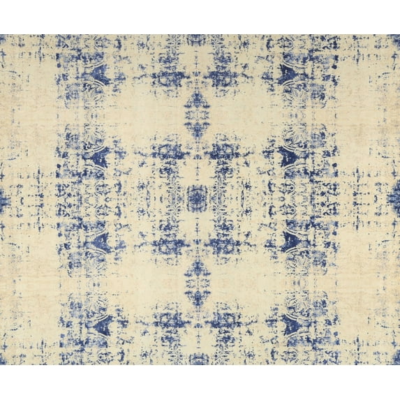 Ahgly Company Machine Washable Indoor Rectangle Contemporary Dark Goldray Area Rugs, 6' x 9'