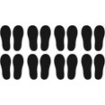 thumbnail image 1 of PATIKIL 6x2" Footprint Sticker, 8 Pairs PVC Small Shoes Floor Decal Sign for Class Decor Stair Guide, Black, 1 of 6