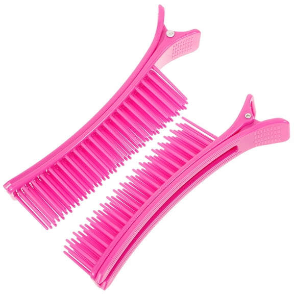 LABSERRON Plastic Track Clips 2Pcs for Wavy and Curly Hair Styling Accessories