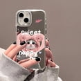 thumbnail image 1 of Cute Cat Pattern Mirror Phone Case For iPhone 14 Pro Max 15 12 13 11 XR X XS Max Case Make up Mirror Hard Back Cover Bumper Capa YXQ, 1 of 7