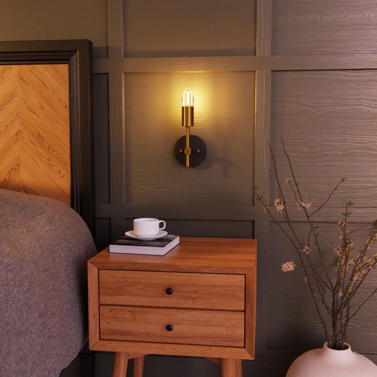 Globe Electric 40W Equivalent Warm White (2700K) B11 Dimmable LED Candelabra Plastic Light Bulb, E26 Base, 350 Lumens, 30970