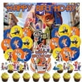 thumbnail image 1 of 32 PCS For Zootopia Theme Party Decorations,With 5*3ft Birthday Backdrop Decorations,13 Cupcake Toppers,18 Balloons for Party Supply Set, 1 of 5