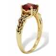 thumbnail image 2 of PalmBeach Jewelry Cushion-Cut Simulated Birthstone Butterfly and Scroll Ring in Antiqued Gold-plated Sterling Silver, 2 of 5