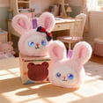 thumbnail image 3 of Graflsoa Smart AI Pink Rabbit Plush Desk Buddy - Voice/Button Activated Chat Companion with LLM, Personalized Storytelling, Knowledge Q&A, Emotional Support, USB-C Charging, Multilingual Support -, 3 of 7