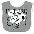 thumbnail image 3 of Inktastic Future Chef with Silverware and Hat Boys or Girls Baby Bib, 3 of 4