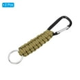 thumbnail image 3 of Uxcell Paracord Keychains Braided Paracord Keychain Clip Paracord Lanyard with D Hook Clip Khaki 2 Pcs, 3 of 6