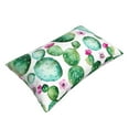 thumbnail image 3 of Naloa Cactus Plants Pillowcase, Throw Pillowcase, Wrinkle-Free, Stain-Resistant with Hidden Zipper for Bedroom Sofa - 14"x20", 3 of 9