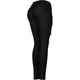 thumbnail image 3 of 2Luver, Women's, Ripped Distressed 5 Pockets Skinny Comfy Jeans Zip Closure, Black, 15, 3 of 3