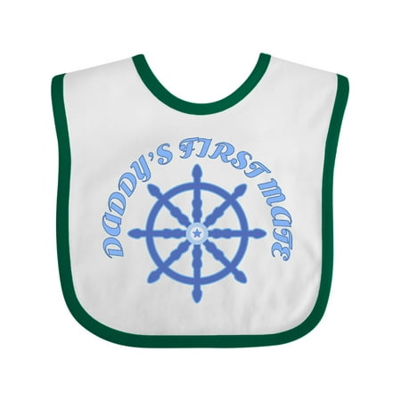 

Inktastic Daddy s First Mate Wheel Gift Baby Boy Bib