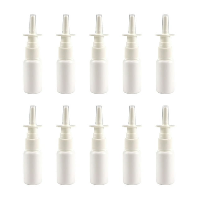 10pcs 10ml Portable Mini Refillable Spray Bottle Plastic Nasal Sprayer Makeup Tool for Home Travel